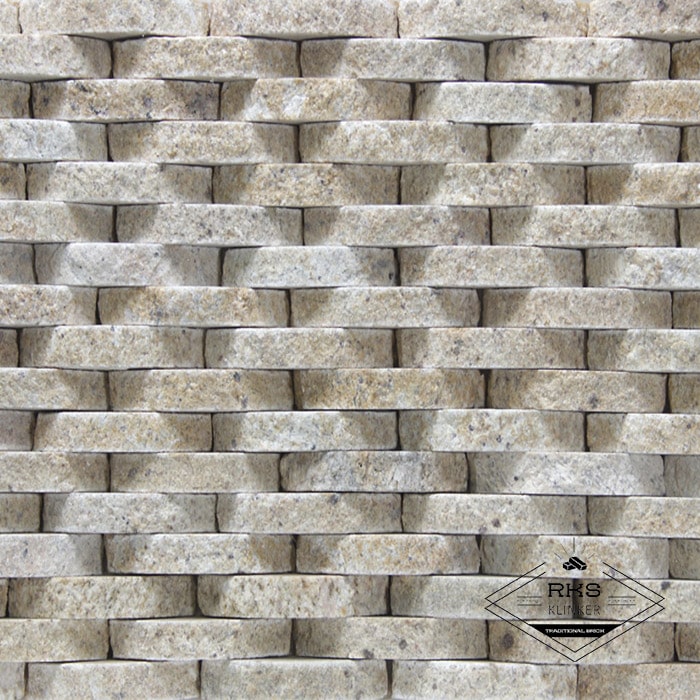 Фасадный камень Плетёнка — Гранит Жёлтый Микс в Саратове